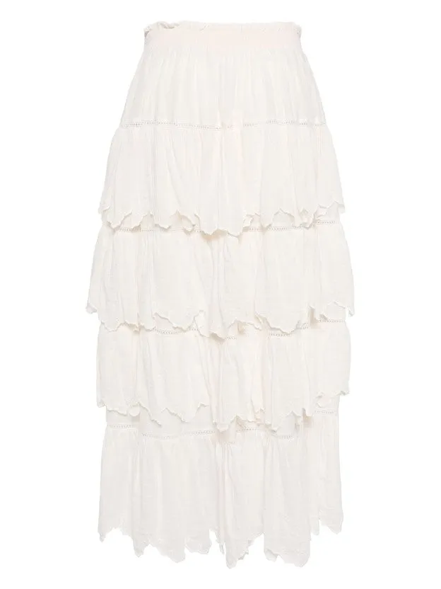 LoveShackFancy - Layered Midi Skirt
