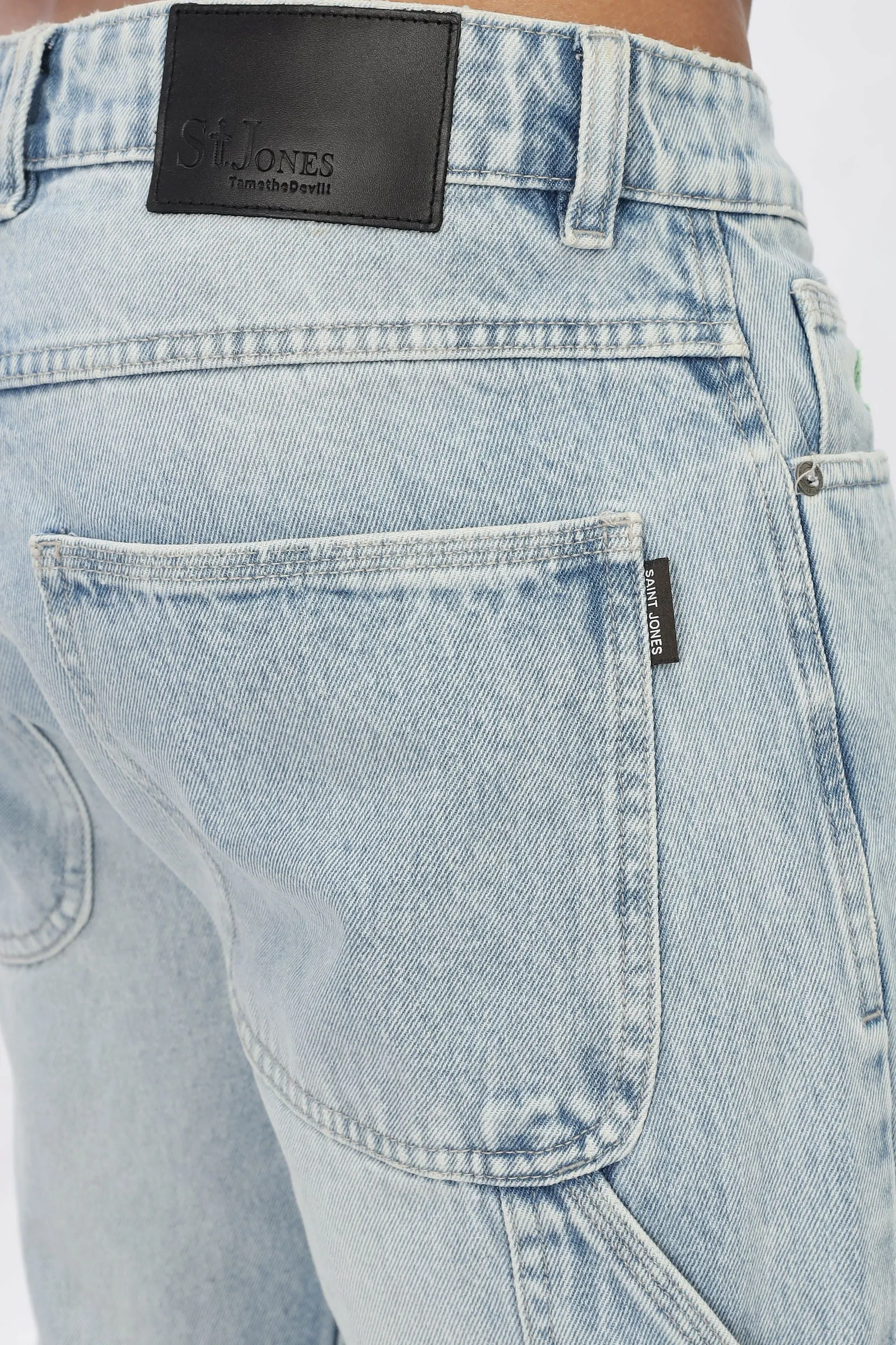 MEN'S CARPENTER JEANS-LIGHT BLUE WASH