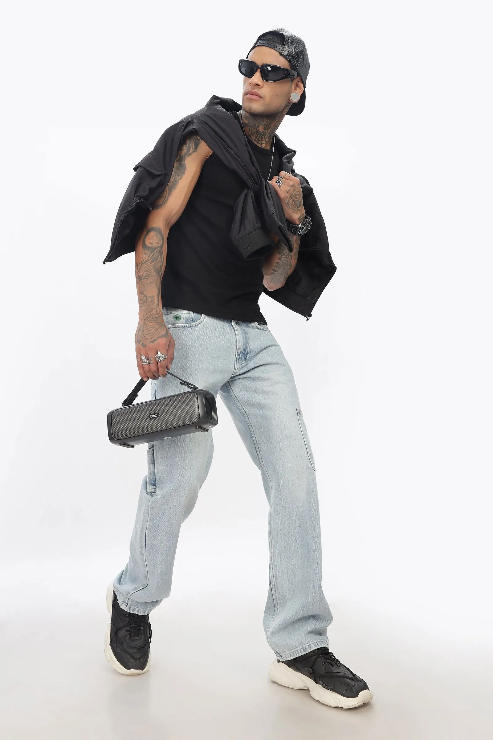 MEN'S CARPENTER JEANS-LIGHT BLUE WASH