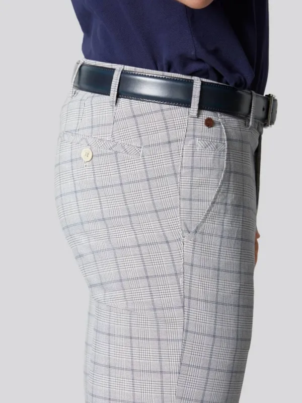 MEYER BONN GREY CHECK CHINO