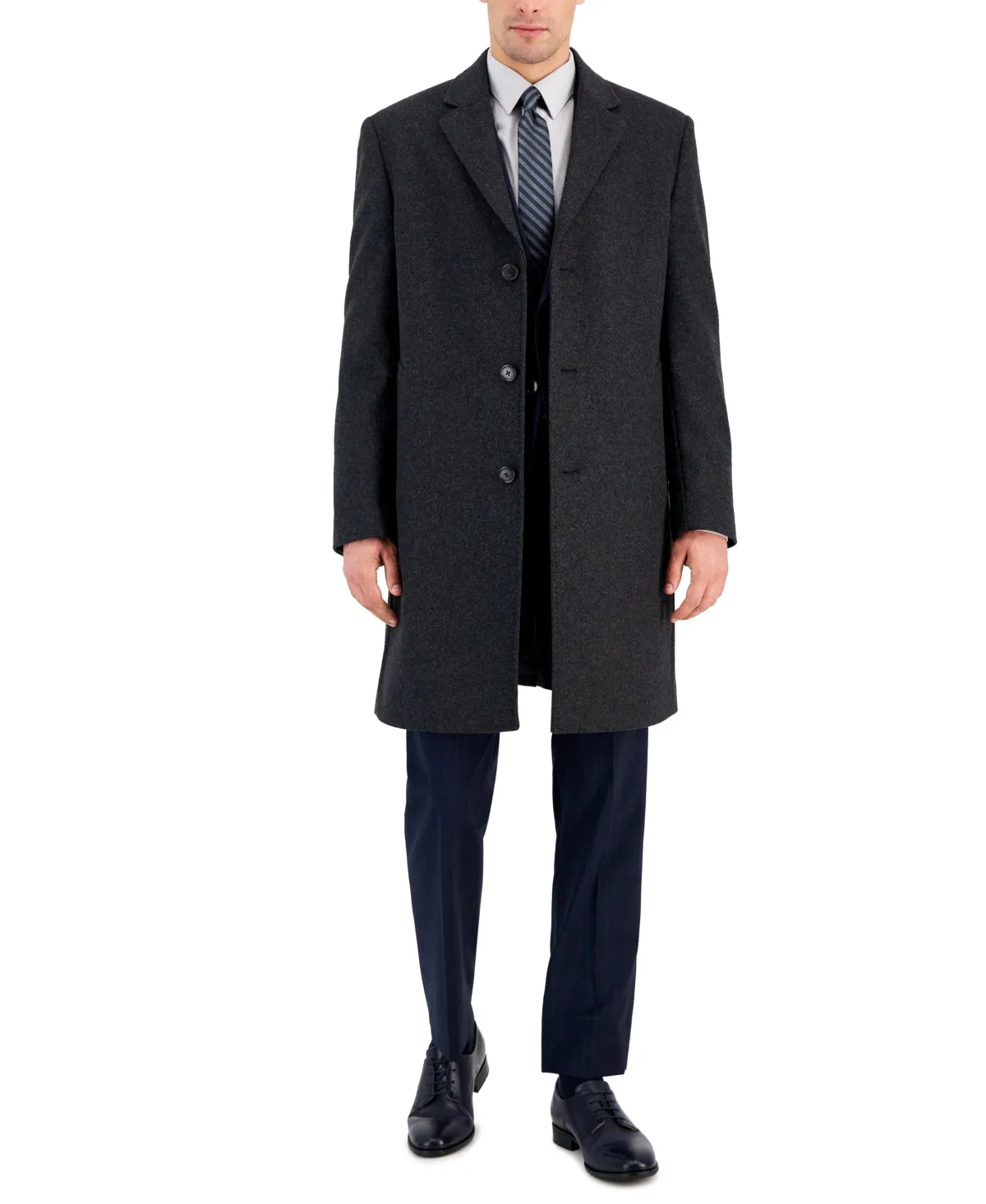 Michael Kors Mens Classic fit Overcoat Coat 48 R Grey