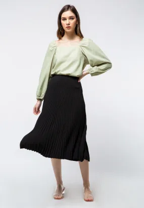 Midi Pleat Skirt