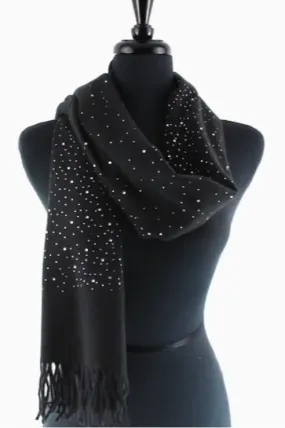 Mischa Rhinestone Embellished Scarf-RESTOCKED