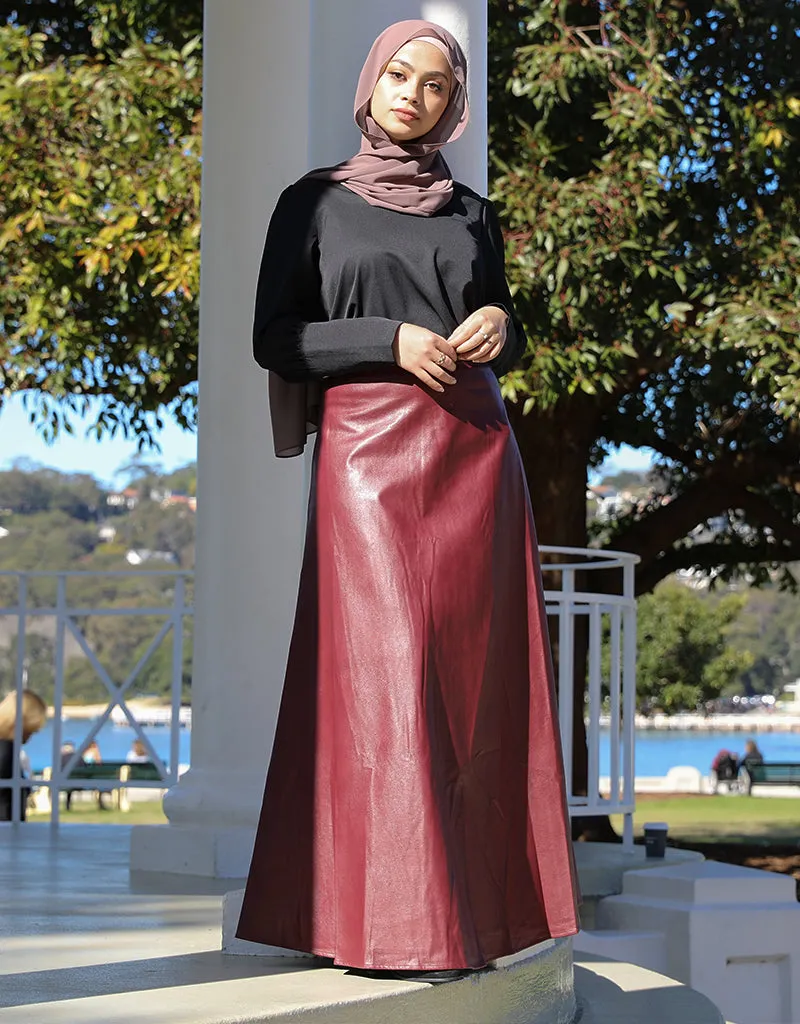 Modish Leather Skirt