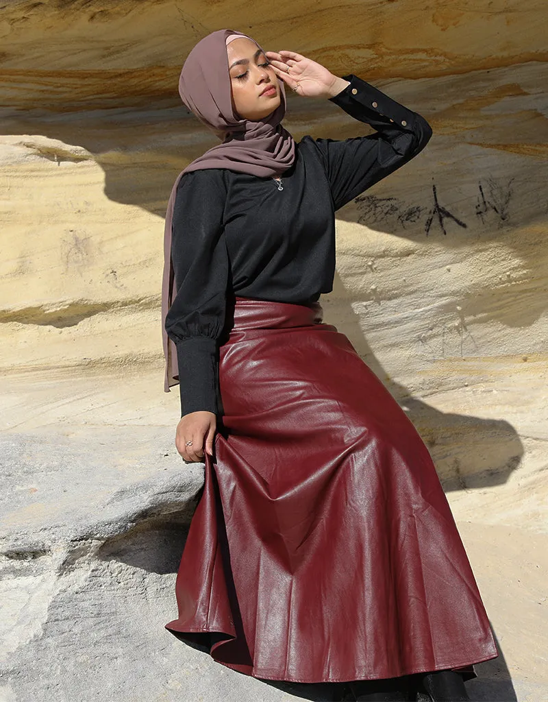 Modish Leather Skirt