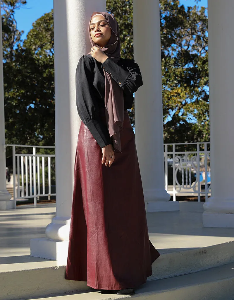 Modish Leather Skirt