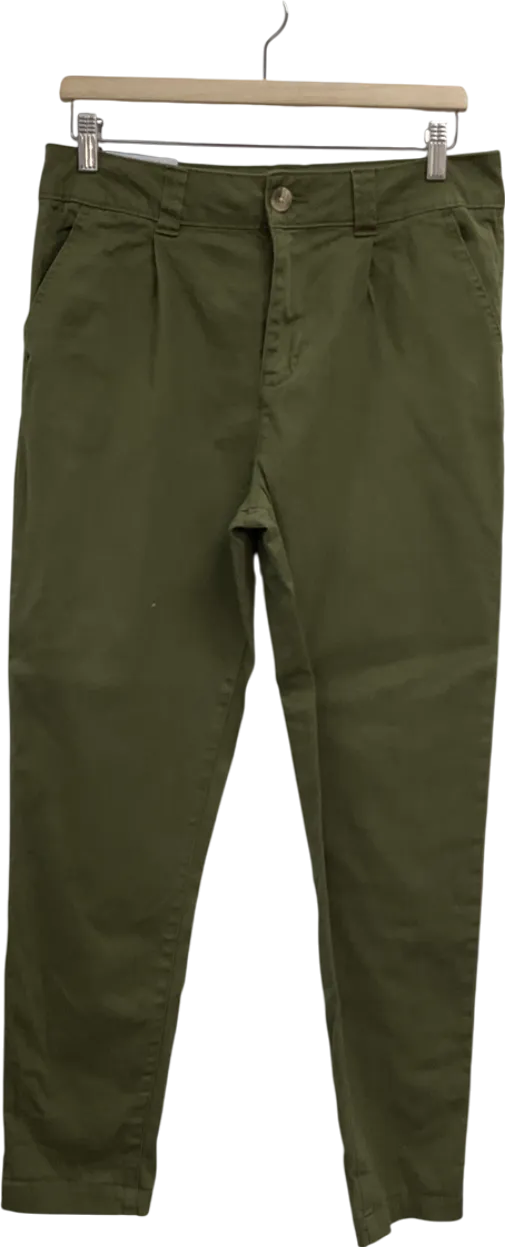 New Look Green Khaki Slim Stretch Cotton Chinos UK 12