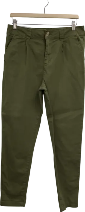 New Look Green Khaki Slim Stretch Cotton Chinos UK 12