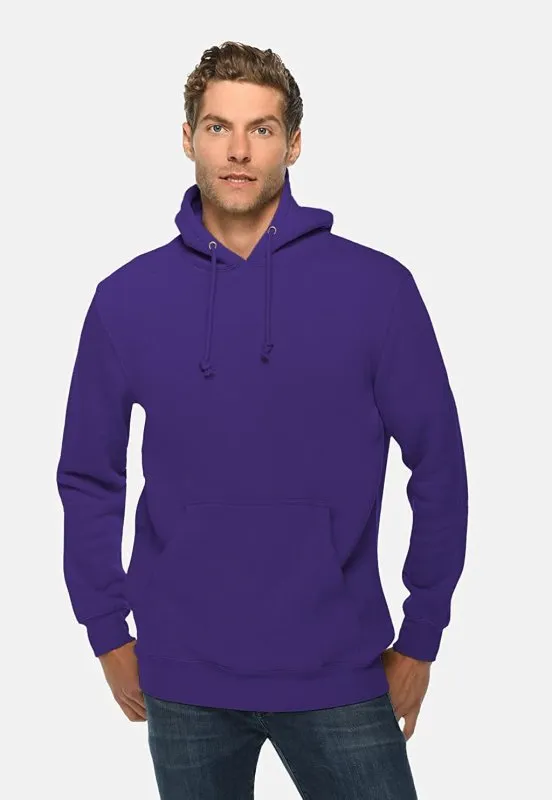 New Spirit Plain Hoodie Top Unisex Ladies Hooded Sweatshirts Purple XL