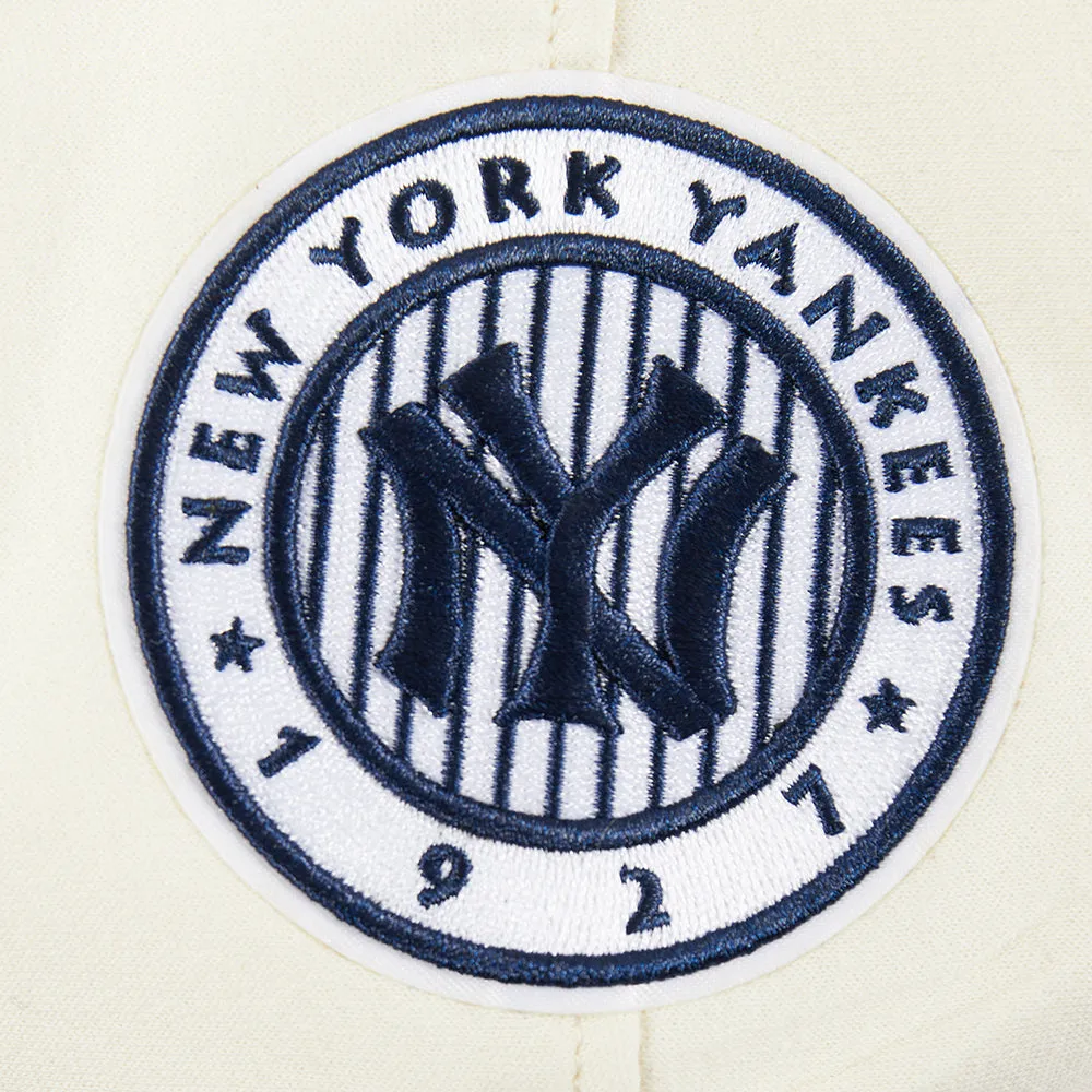 NEW YORK YANKEES RETRO CLASSIC BIG BOYS RIB FLC PO HOODIE (EGGSHELL/ MIDNIGHT NAVY)