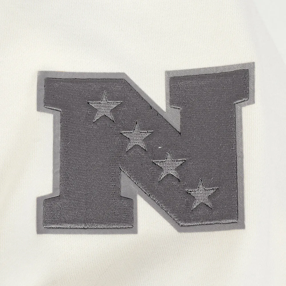 NFL DALLAS COWBOYS REVERSE FRENCH TERRY MEN'S CB FLC PO HOODIE (BLACK/GRAY/EGGSHELL)