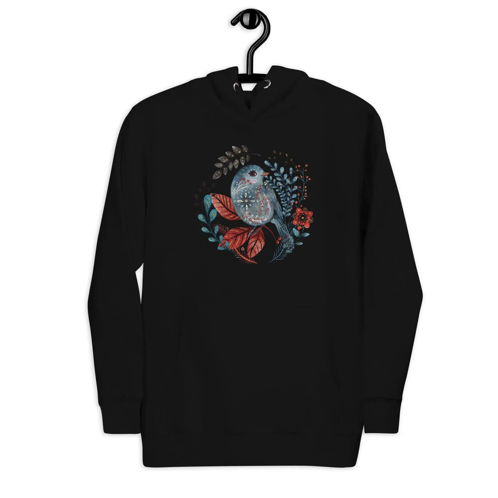 Nordic Winter Hoodie - Bird
