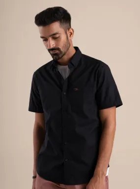Onyx Oxford Half Shirt