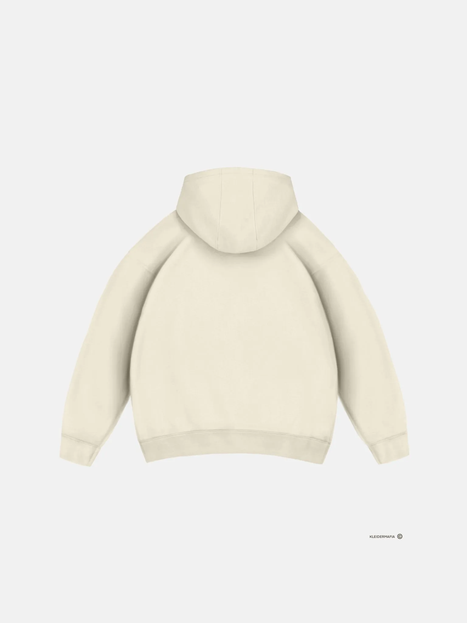 Oversize Basic Hoodie - Antique White