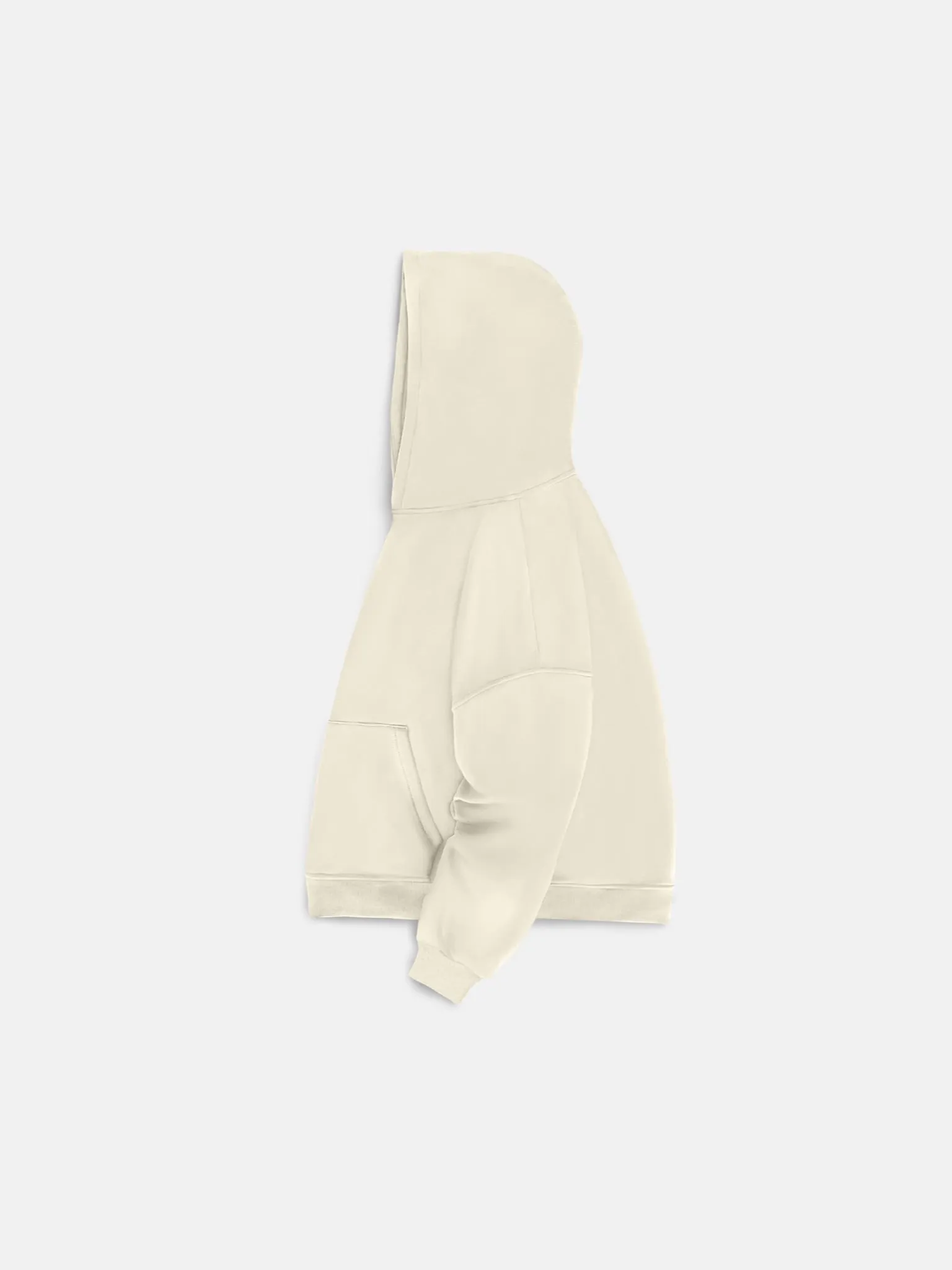 Oversize Basic Hoodie - Antique White