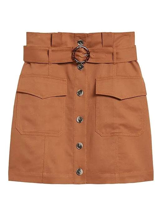 Paperbag Utility Skirt in Sunset Beach