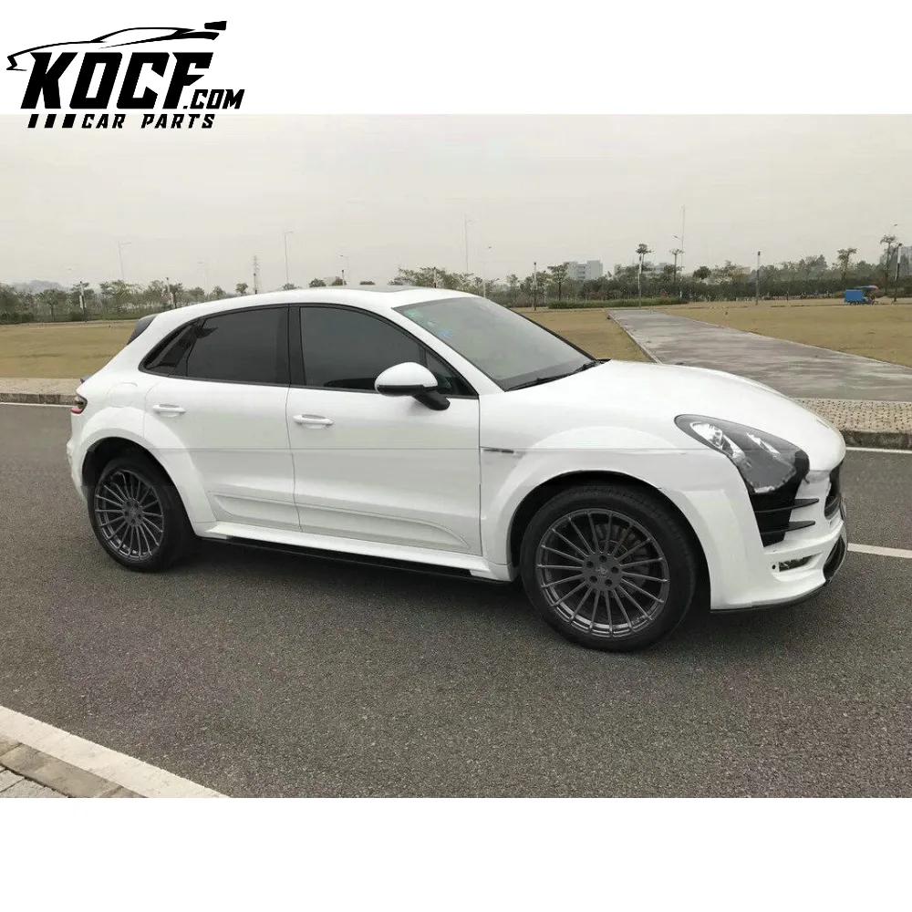 PORSCHE MACAN PD STYLE WIDE BODY KIT (FRONT BUMPER W/FOG LIGHTS, SIDE SKIRT, FRONT & FLARES, REAR DIFFUSER)