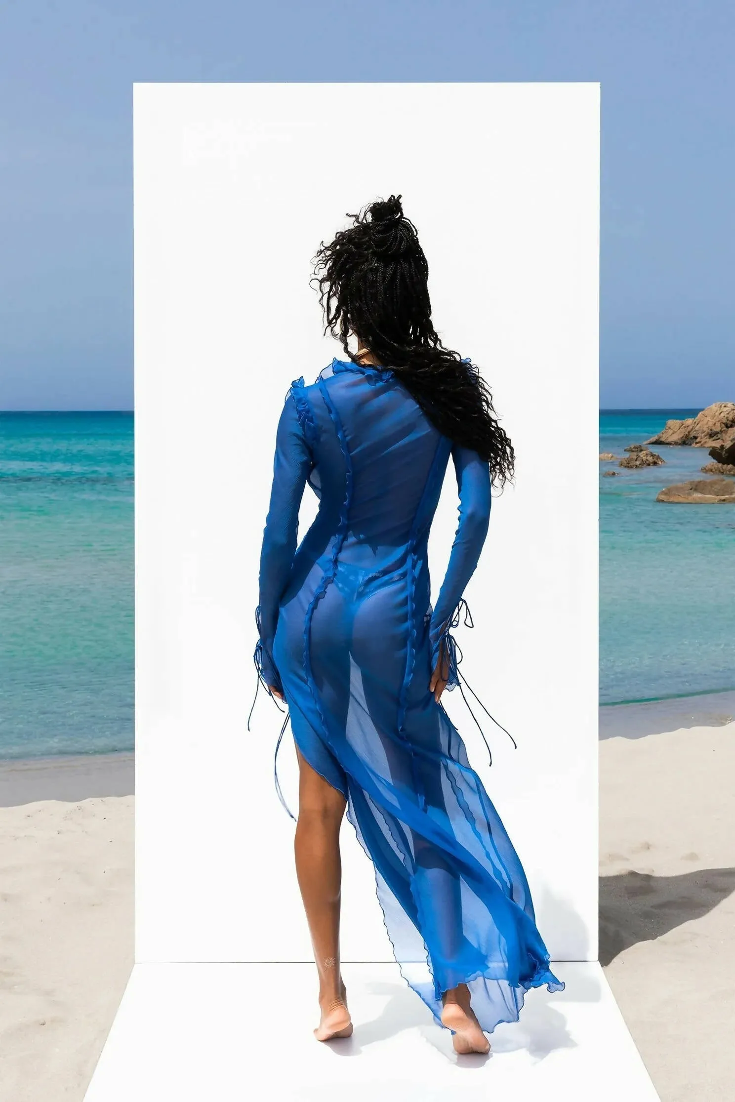 Rat & Boa Farretti Maxi Dress in Blue