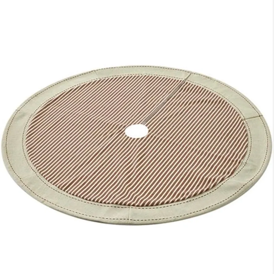 Red Ticking Tree Skirt