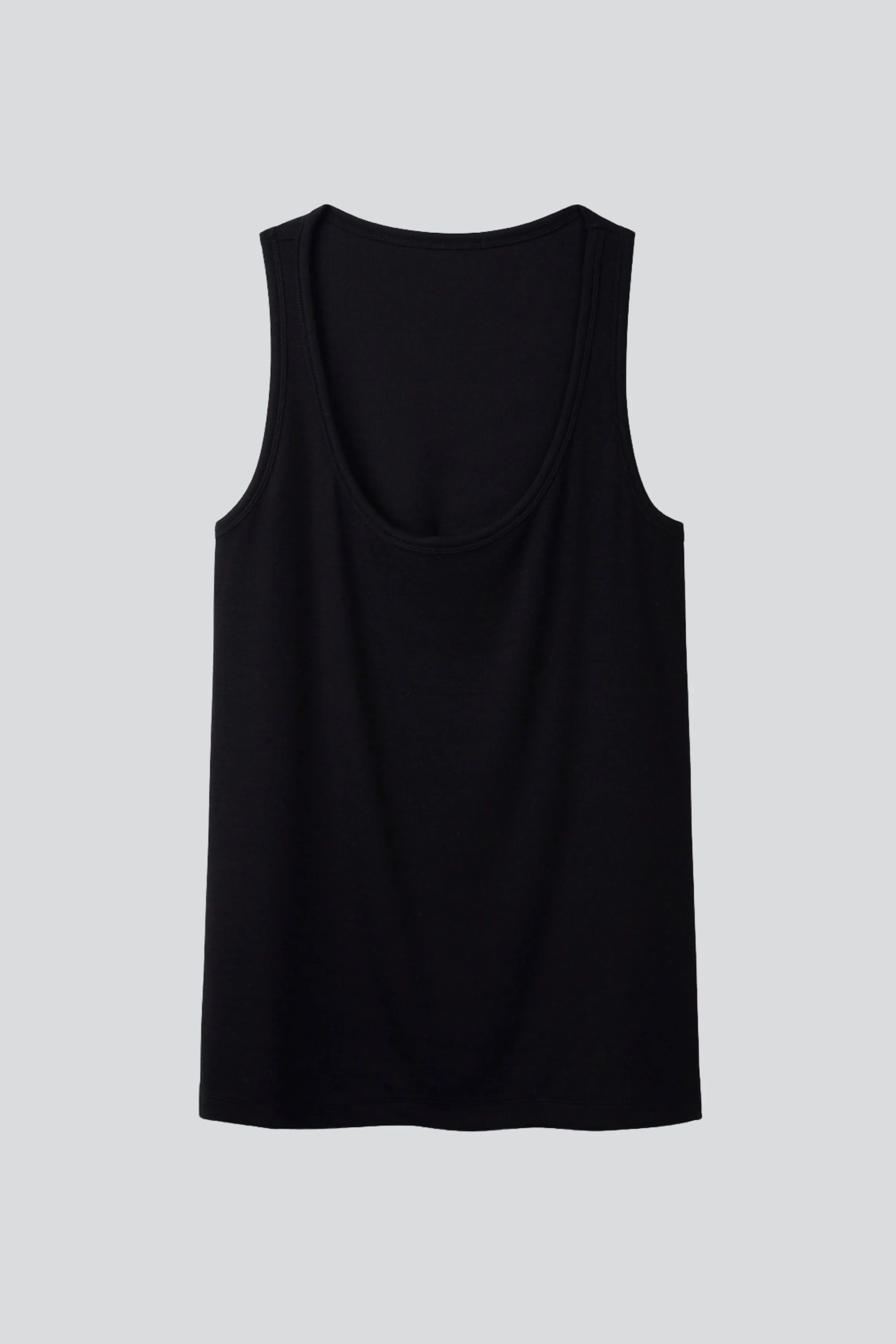 Ribbed TENCEL™ Lyocell  Scoop Neck Tank | Multiple Colours