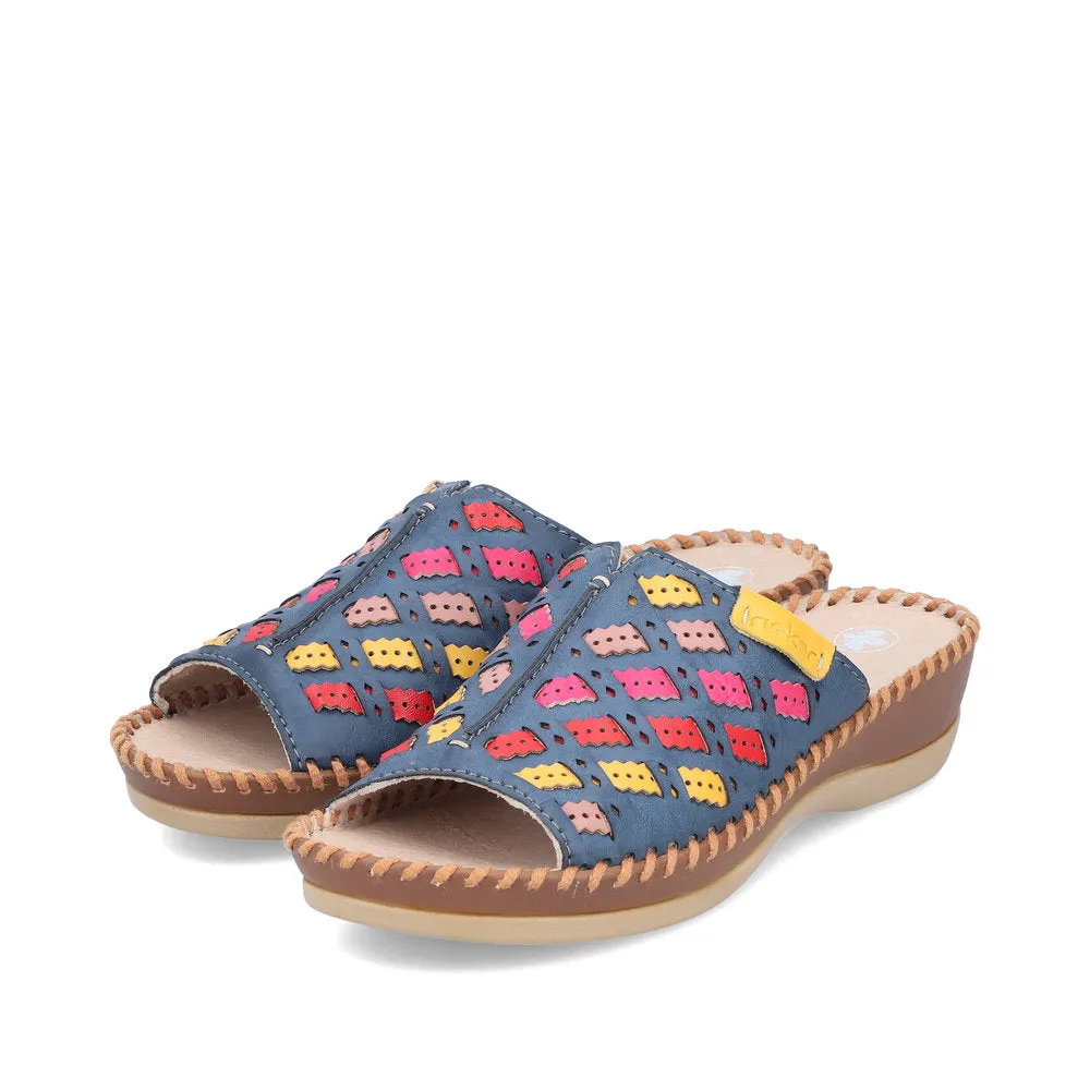 Rieker Ladies Woven Backless Sandal