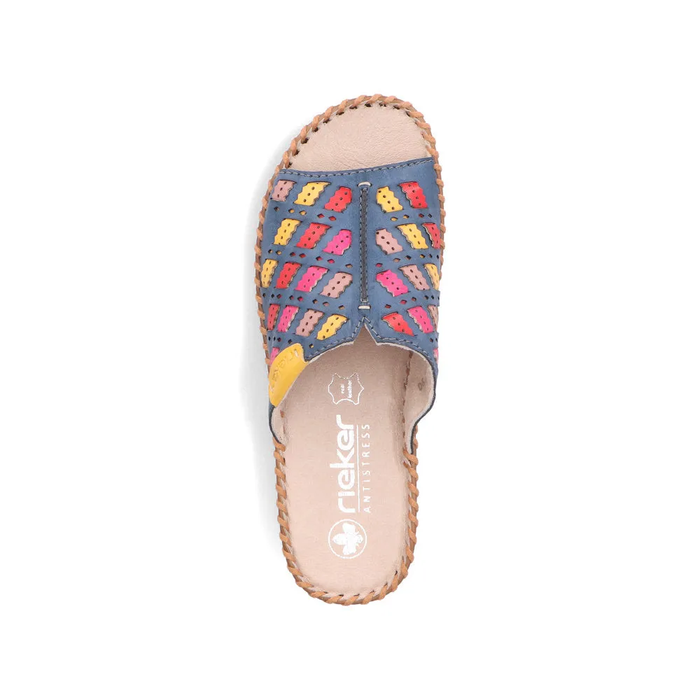 Rieker Ladies Woven Backless Sandal