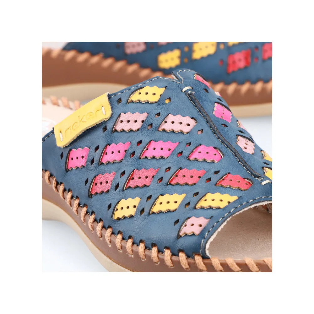 Rieker Ladies Woven Backless Sandal