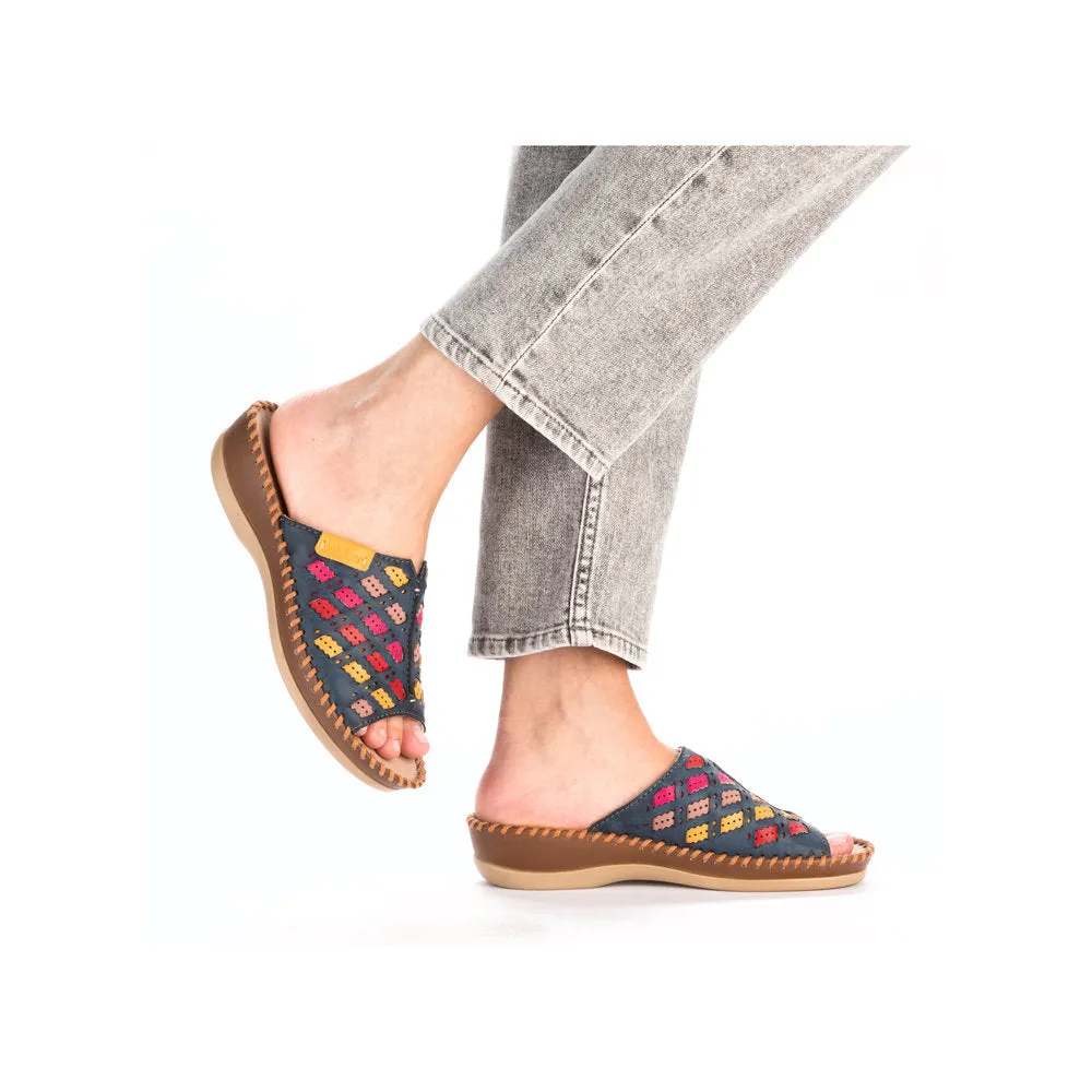 Rieker Ladies Woven Backless Sandal