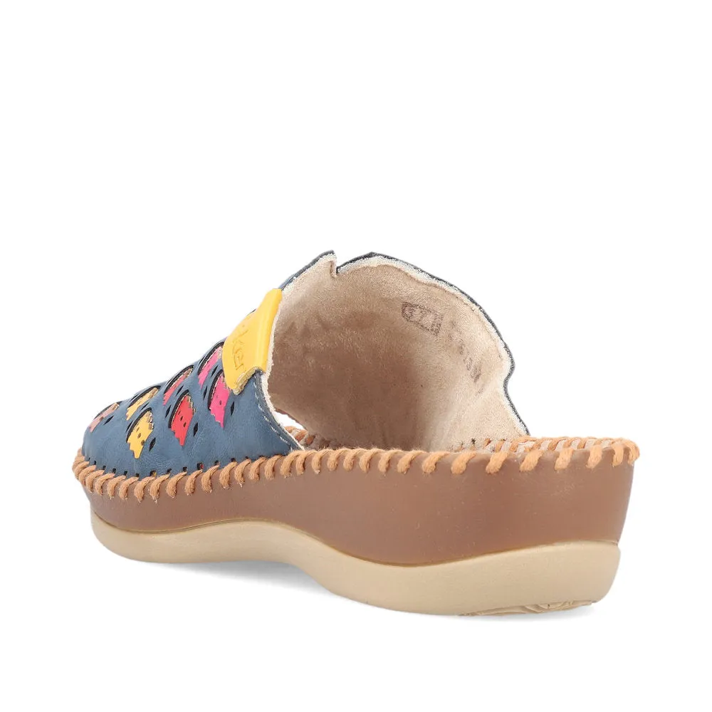 Rieker Ladies Woven Backless Sandal