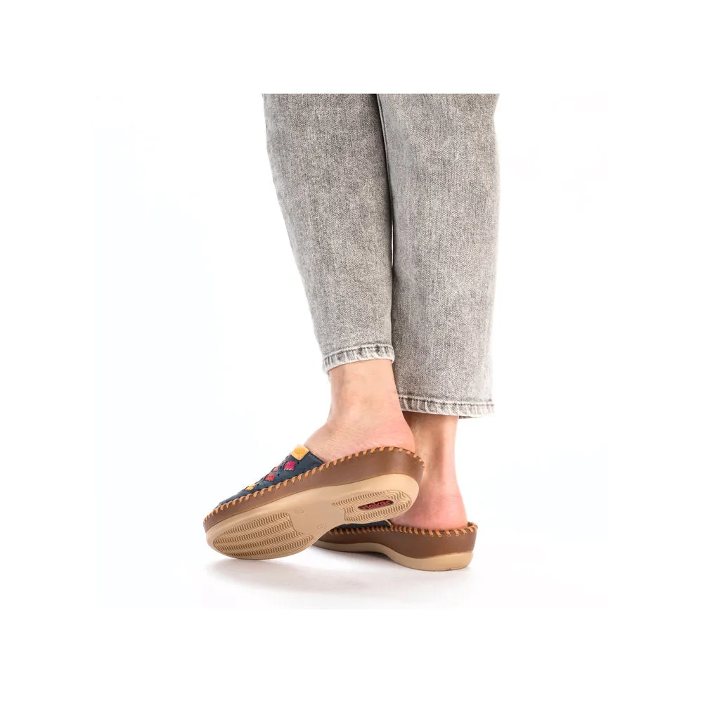 Rieker Ladies Woven Backless Sandal