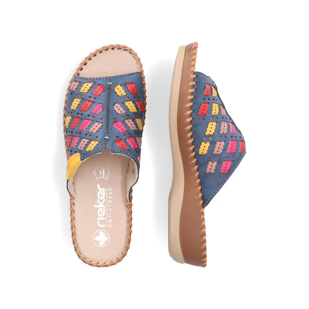 Rieker Ladies Woven Backless Sandal