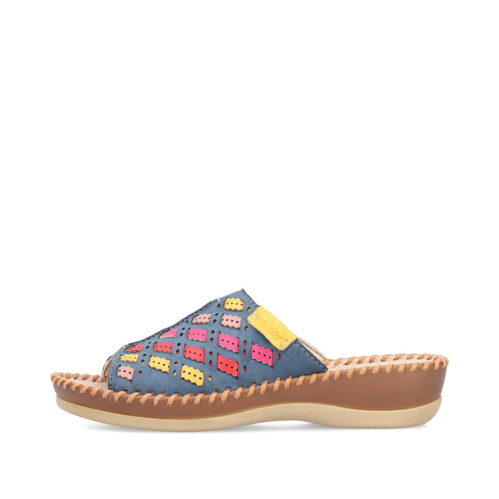 Rieker Ladies Woven Backless Sandal