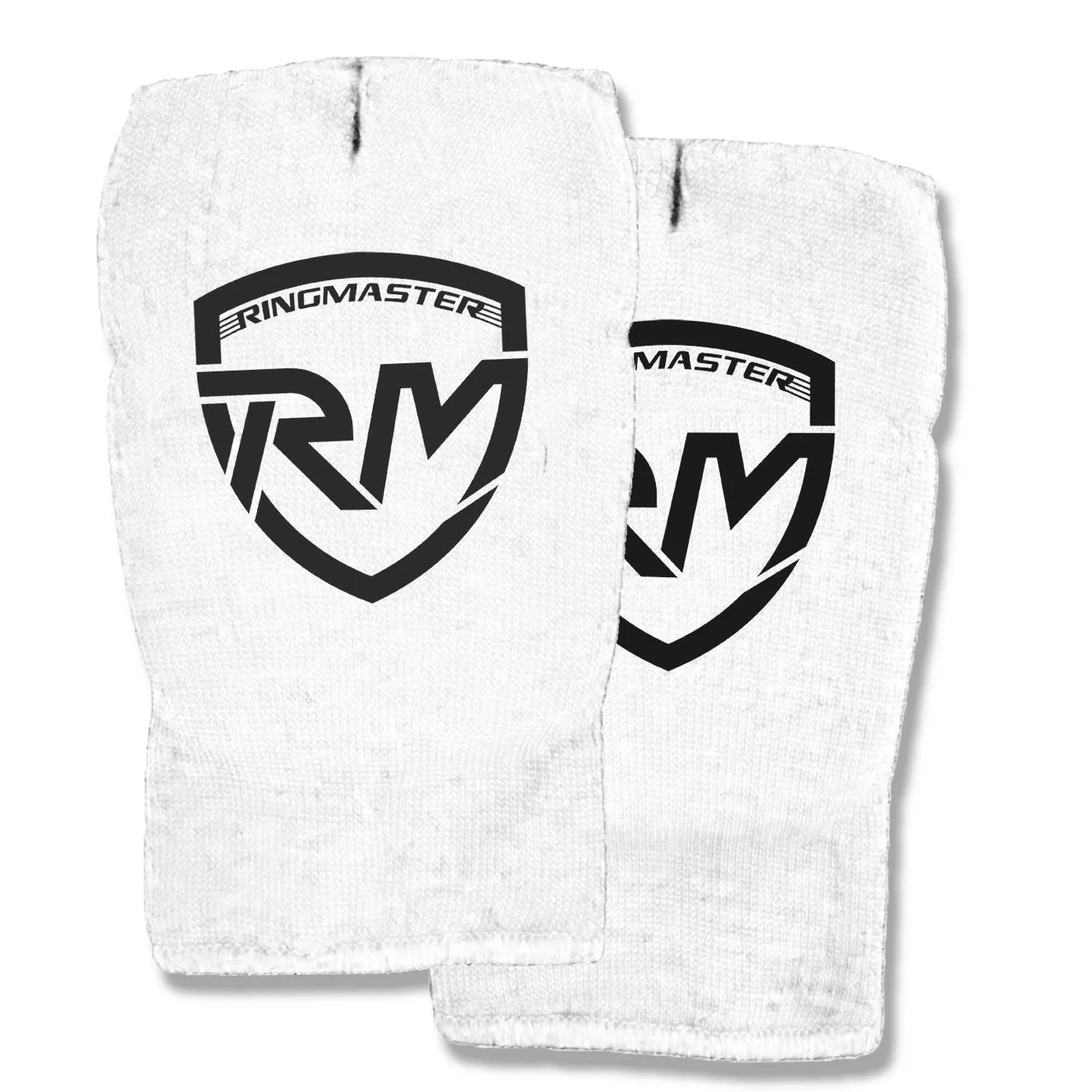 RingMaster Sports Slip on Elastic Hand Pads Mitts White