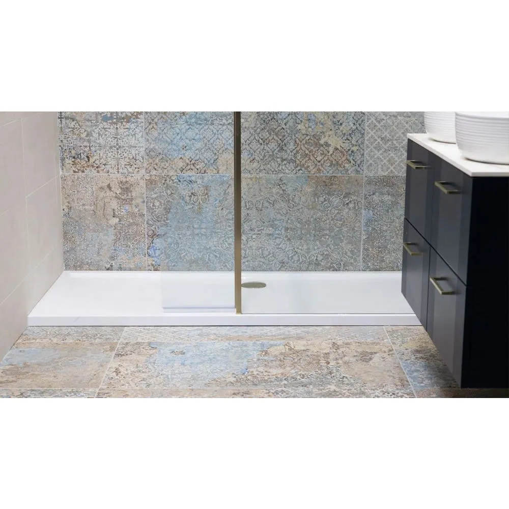 Roman Stone Solid Surface Anti Slip Shower Tray - 1700 x 700 x 40mm