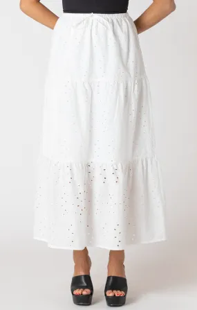 Room 34 Embroidered Tiered Skirt