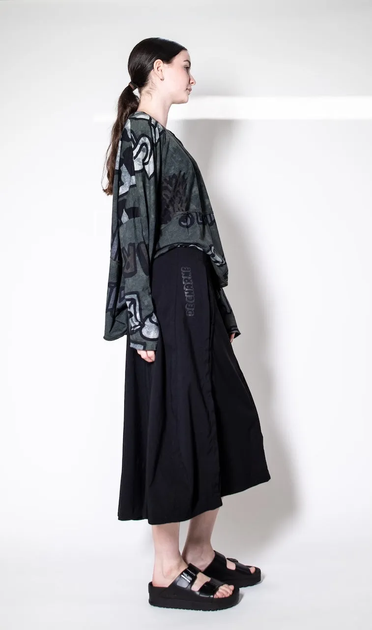 Rundholz Black Label Mid length Skirt in black