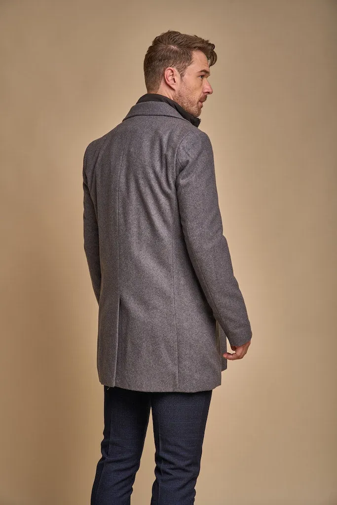 Sanford Slate Grey Wool Coat