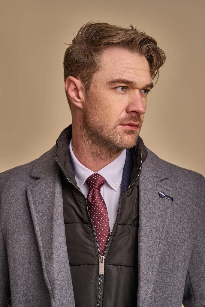 Sanford Slate Grey Wool Coat