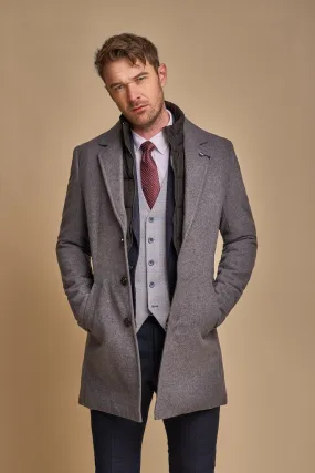 Sanford Slate Grey Wool Coat
