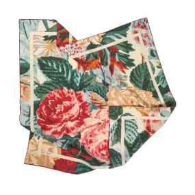 Tapis Noir Classical Multicolour Flower Scarf