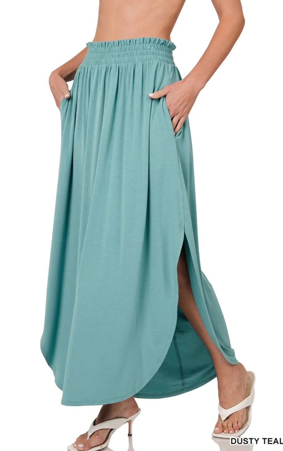 The Runaway June Maxi Dusty Teal S-XL