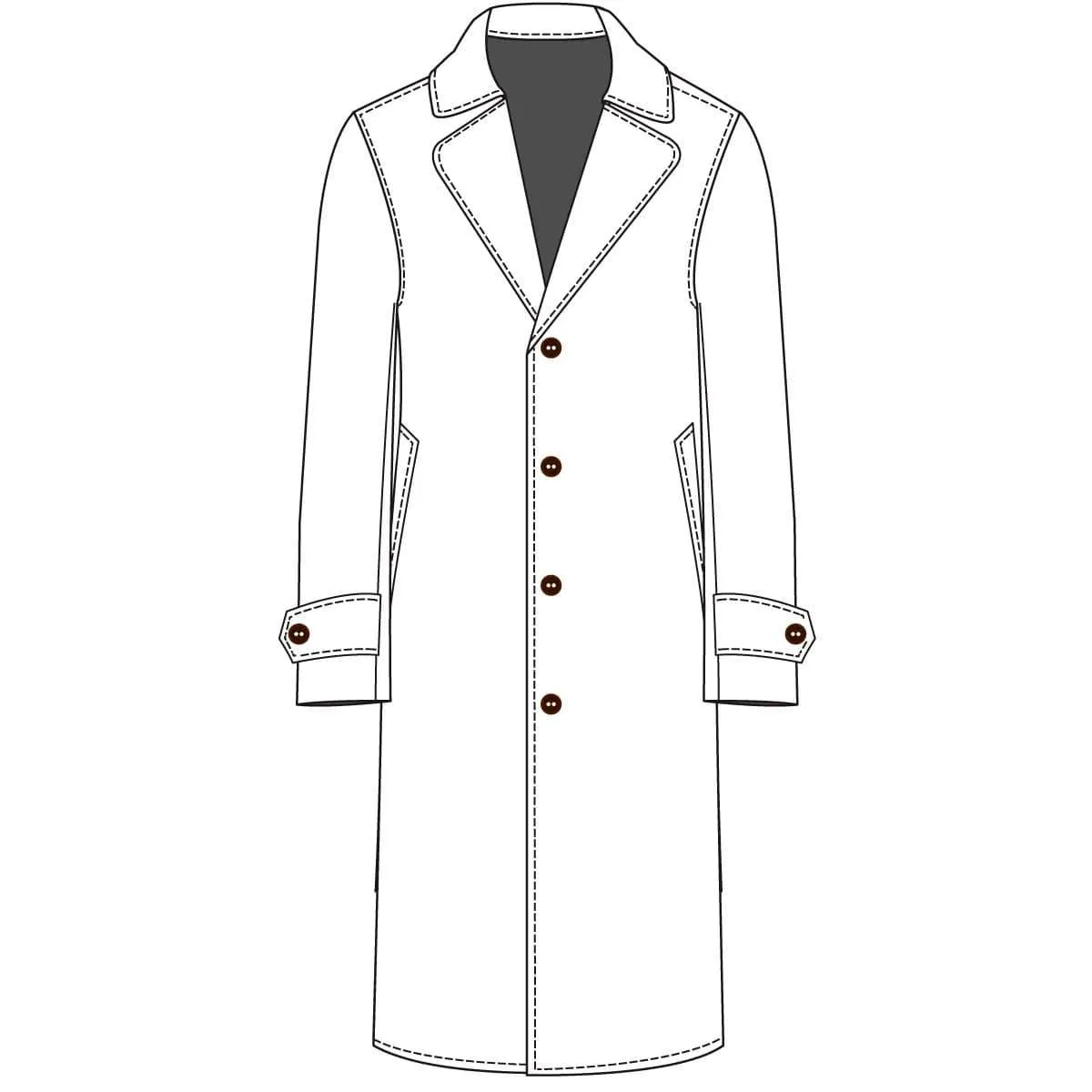 The Stately Overcoat | Grey Pie