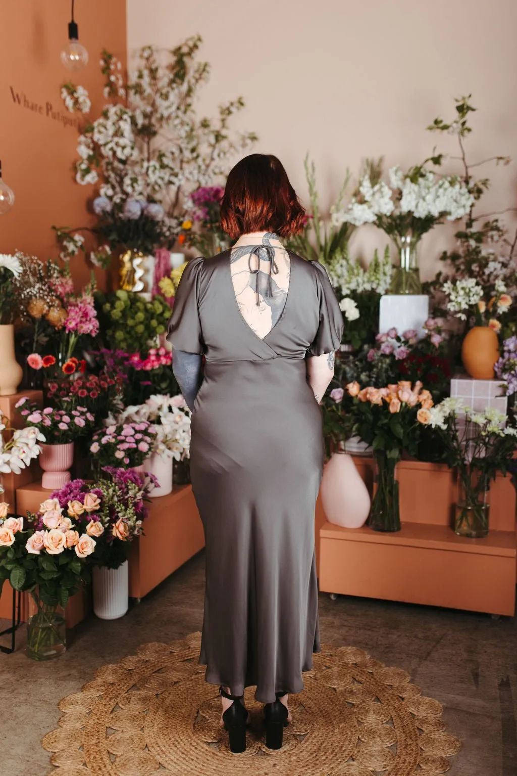 Uma Satin Dress - Size 12