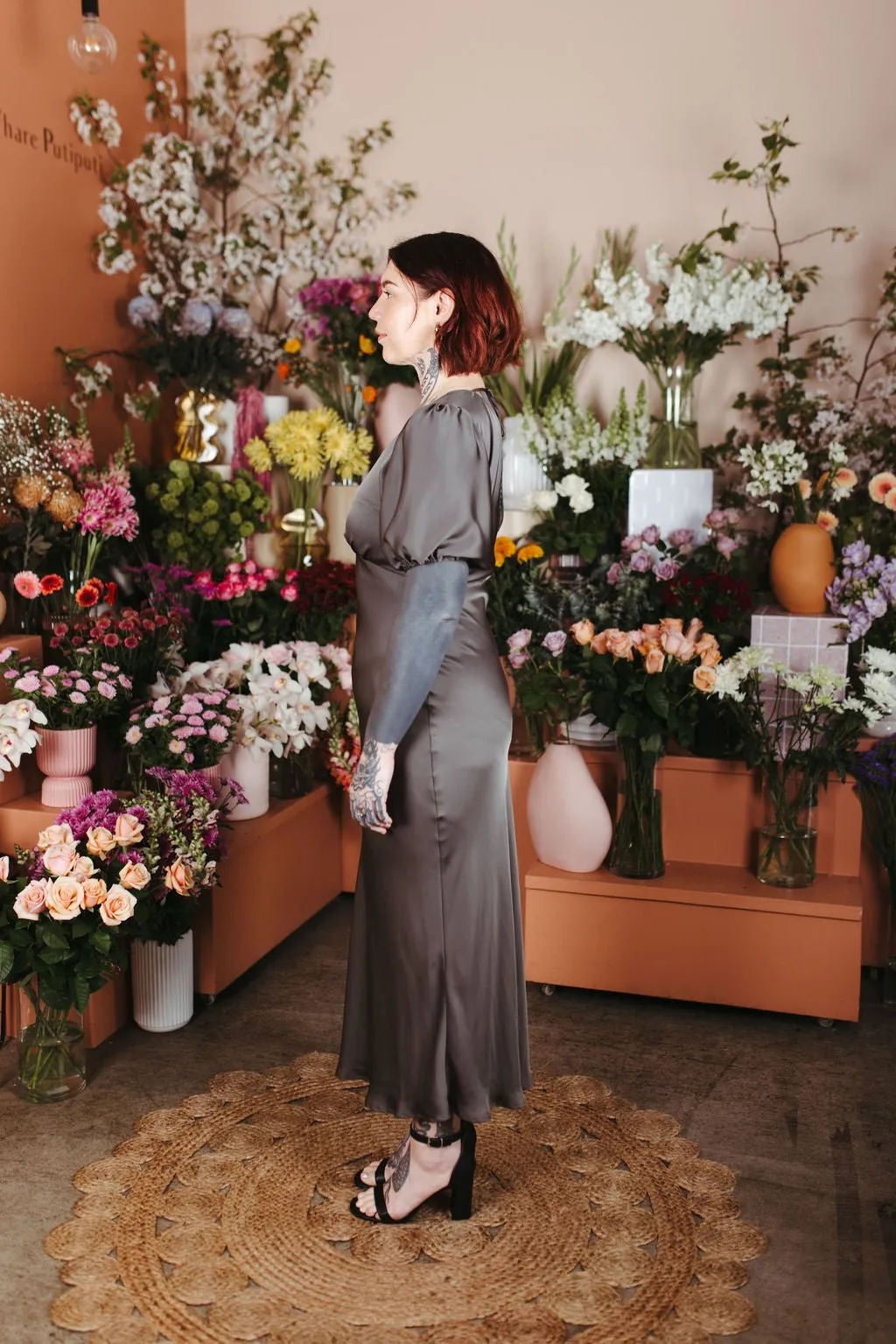 Uma Satin Dress - Size 12