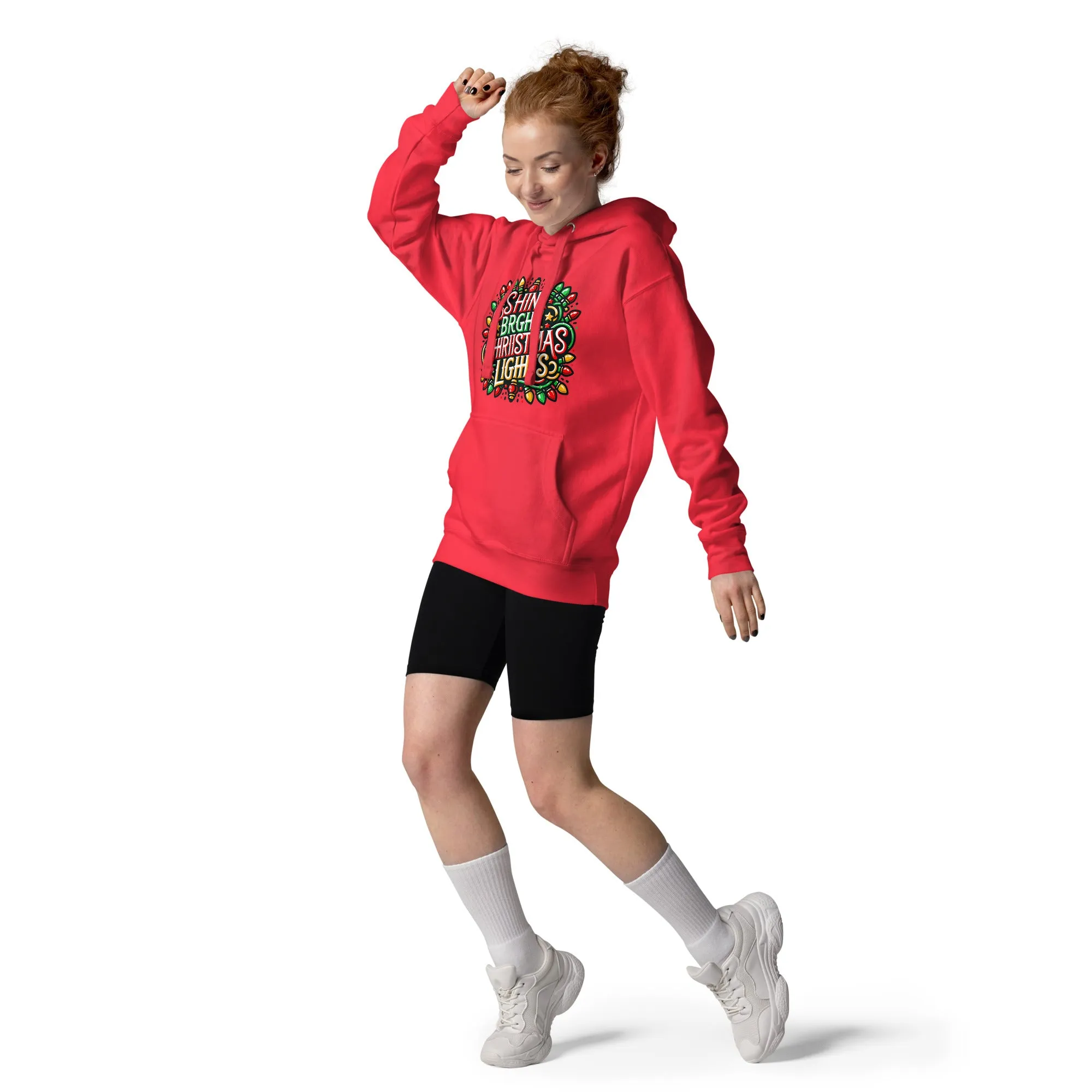 Unisex Hoodie Shine Bright Christmas PrintUpHub
