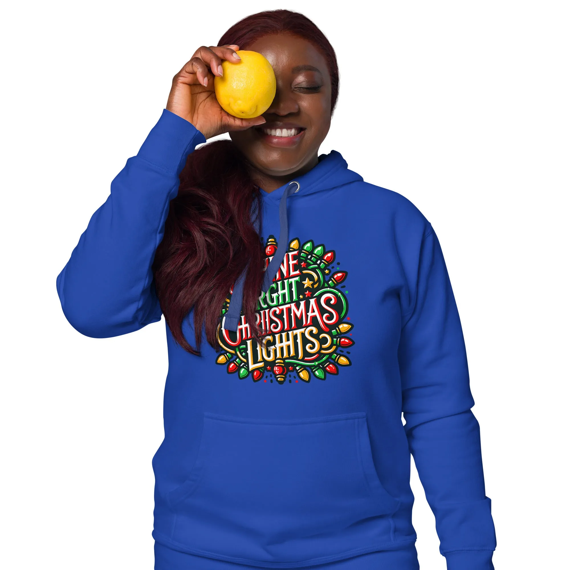 Unisex Hoodie Shine Bright Christmas PrintUpHub