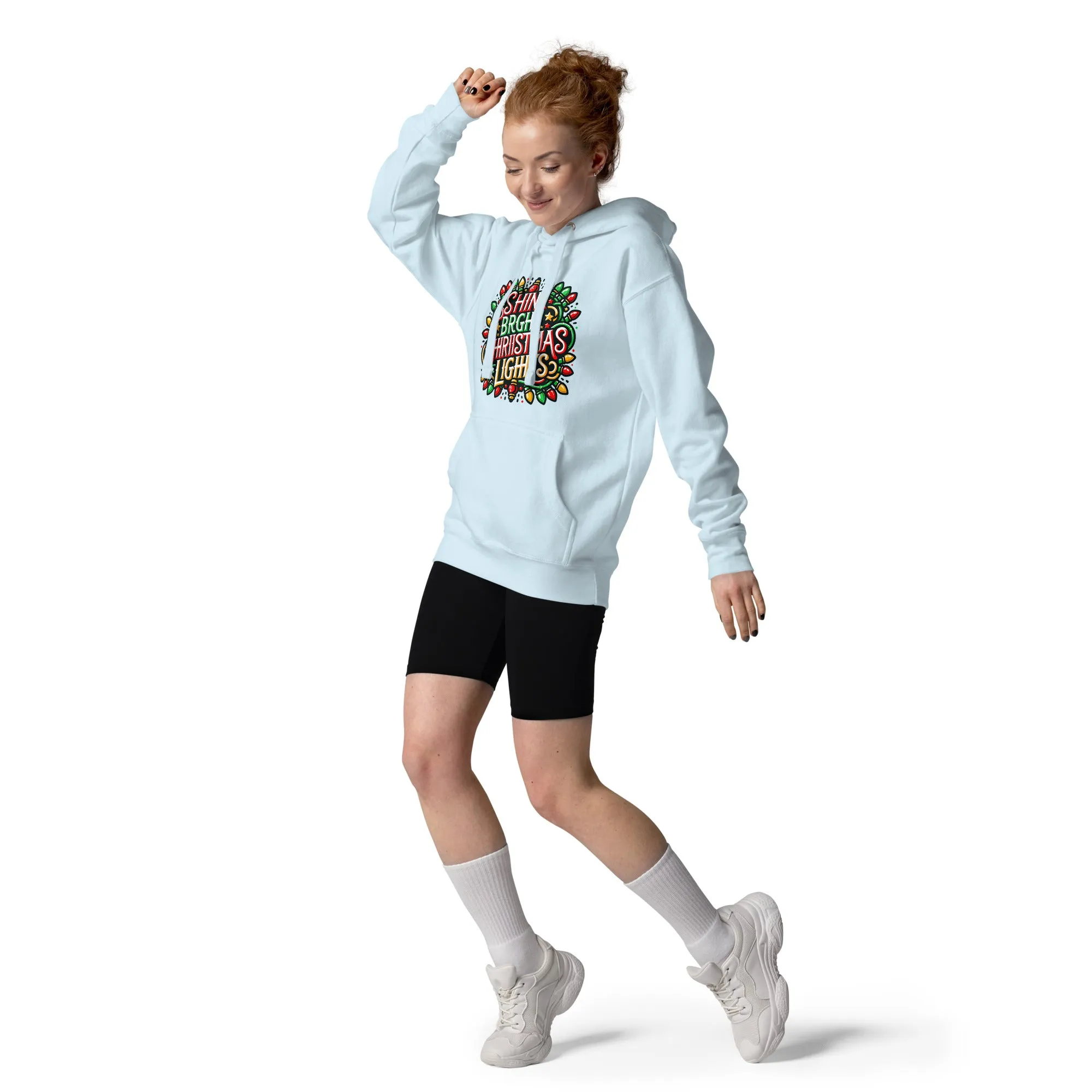 Unisex Hoodie Shine Bright Christmas PrintUpHub