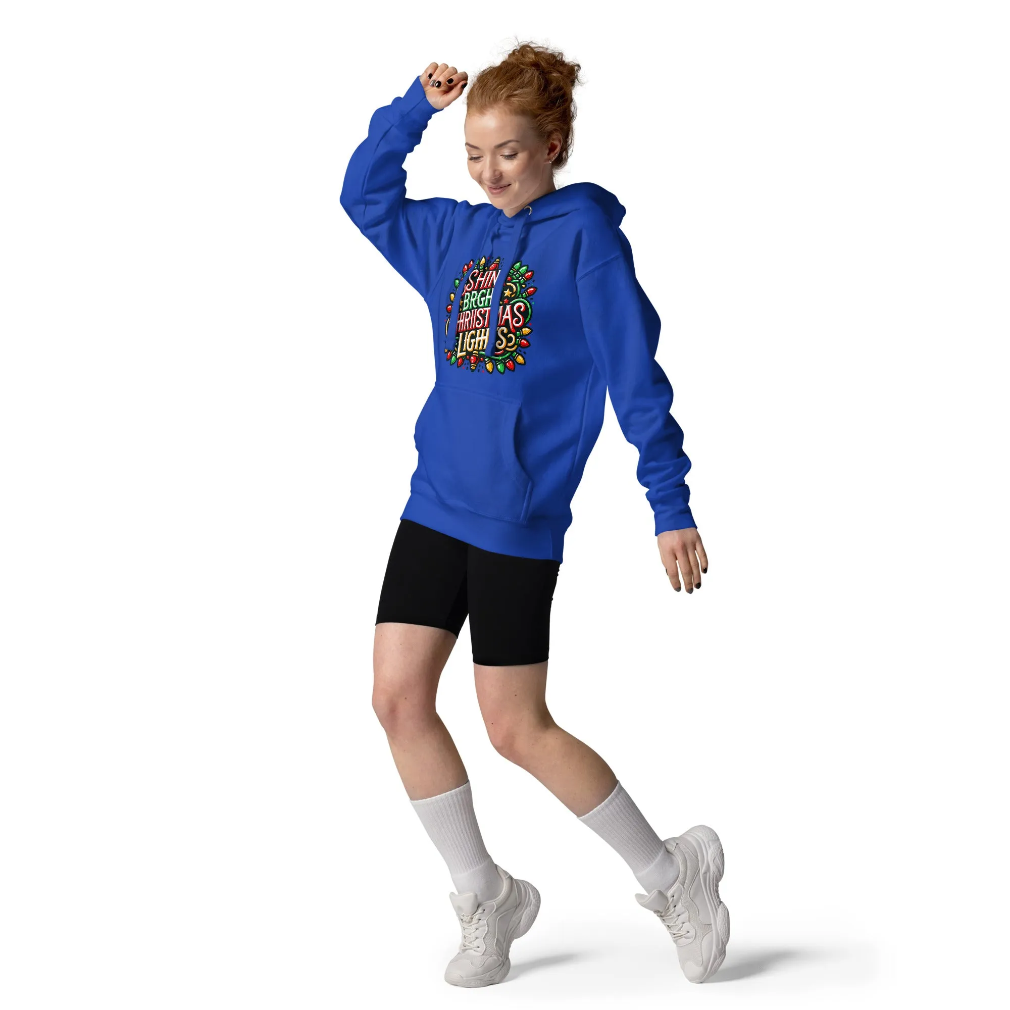 Unisex Hoodie Shine Bright Christmas PrintUpHub