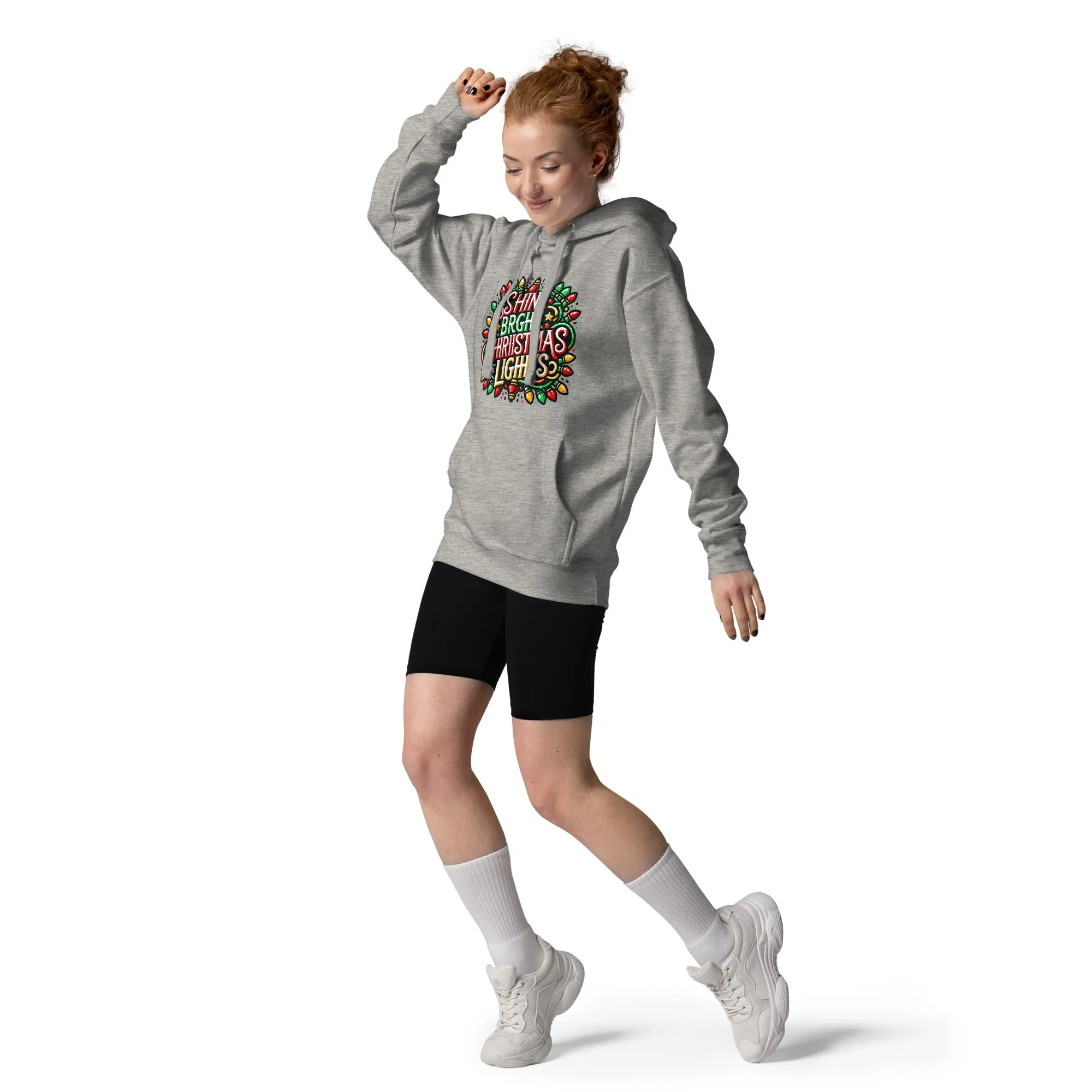 Unisex Hoodie Shine Bright Christmas PrintUpHub