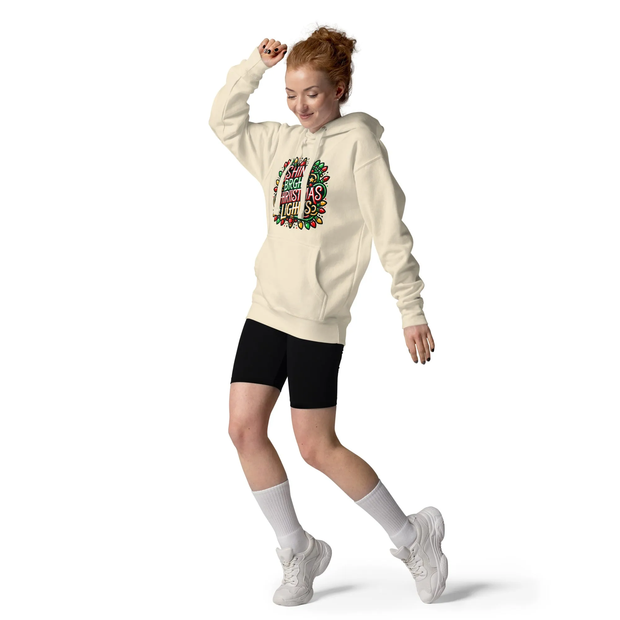 Unisex Hoodie Shine Bright Christmas PrintUpHub